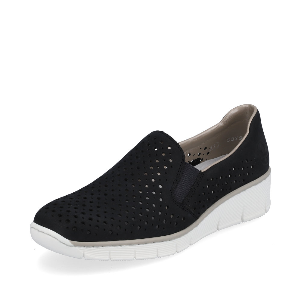 Rieker 53799-14 Navy slip on wedge shoe Sizes - 37, 39 and 40. Price - £65 NOW £49