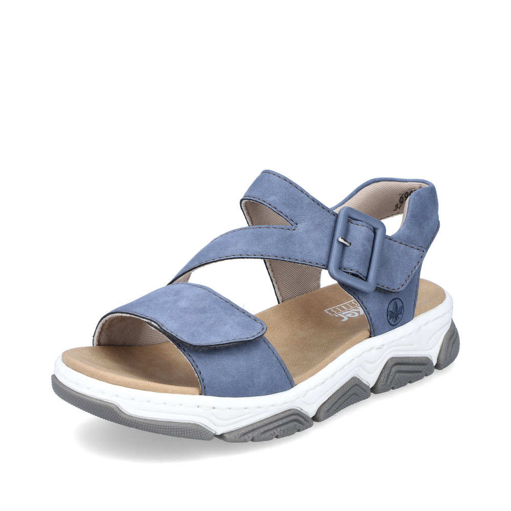 Rieker 69071-10 Blue cross strap sandal Sizes - 38 and 40. Price - £65 NOW £55