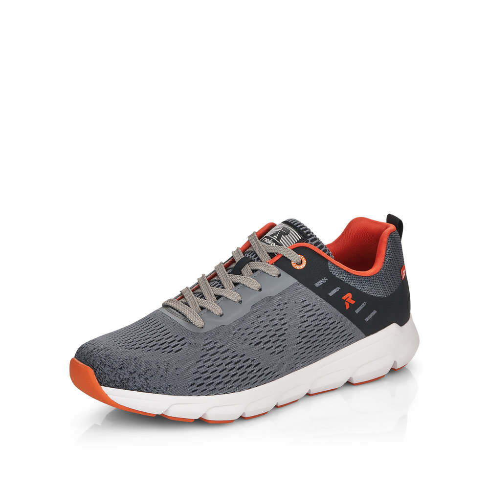 Rieker Mens 07806-45 Grey multi lace trainer Sizes - 41 to 45. Price - £89 NOW £69