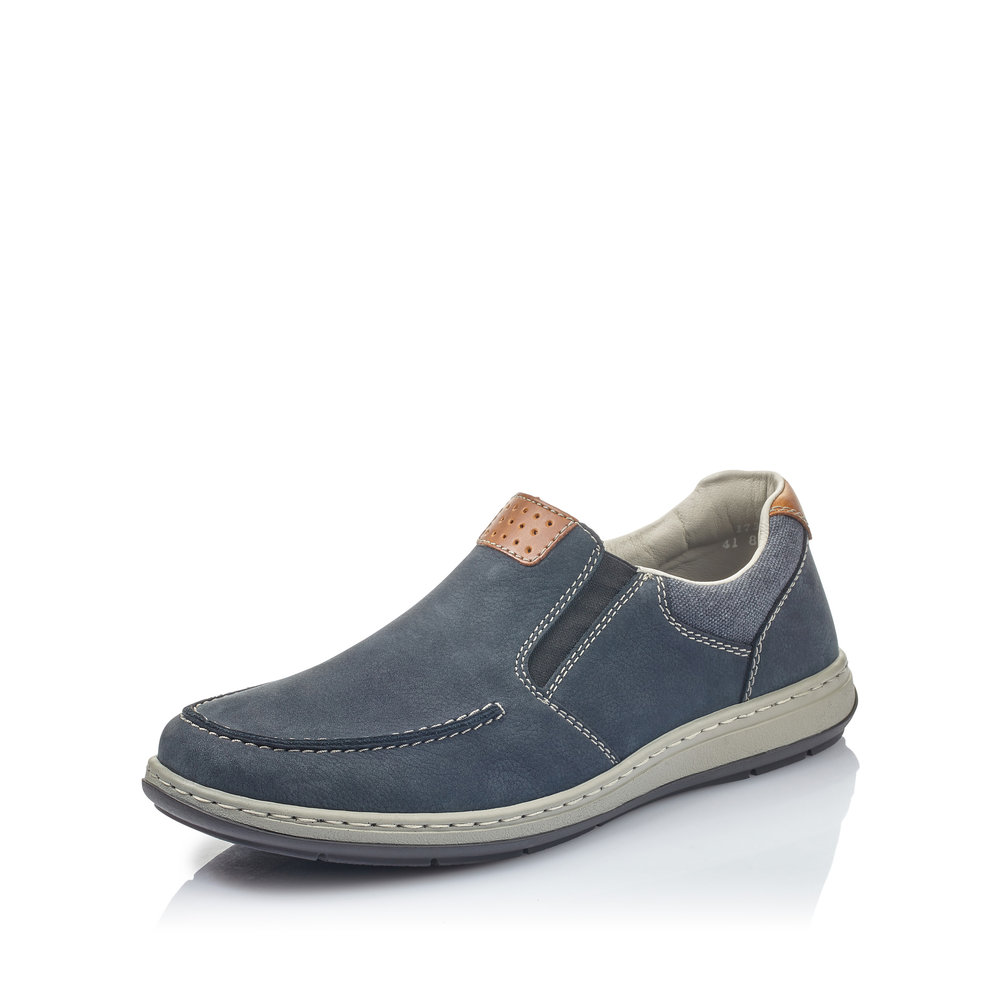 Rieker Mens 17360-15 Navy slip on shoe Sizes - 41, 44, 45 and 46. Price - £77 NOW £65