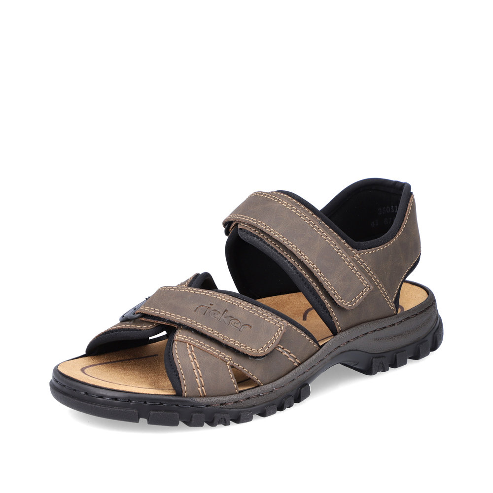 Rieker Mens 25051-27 Brown sandal Sizes - 44 Only. Price - £67 NOW £59