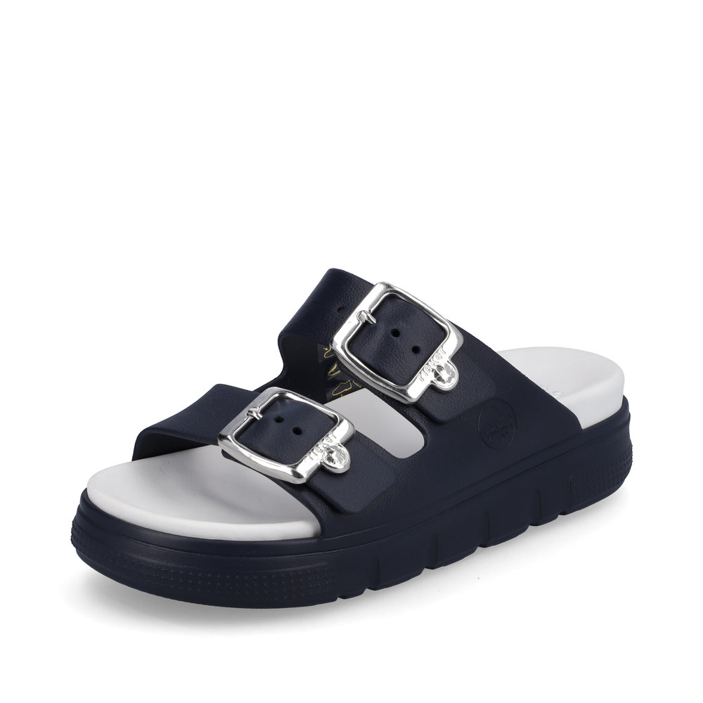 Rieker P2180-14 Navy twin strap slide Sizes - S and M. Price - £55 NOW £45