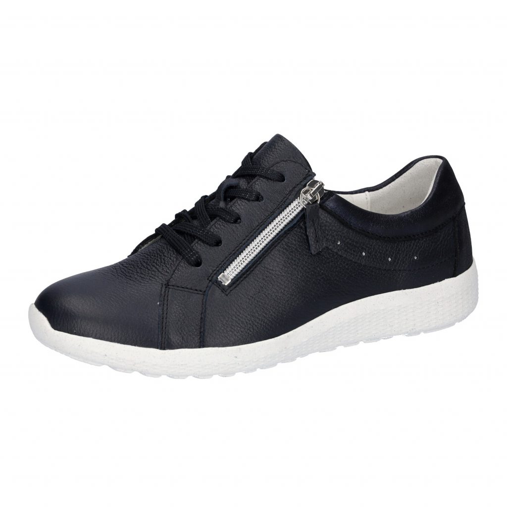 Waldlaufer 634001 K- Ira Navy zip lace shoe Sizes - 5.5 and 6 Only. Price - £99 NOW £79