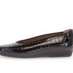 Gabor 06.400.97 Piquet black patent croc wedge   Size - 6 only.   Price - £79 NOW £69