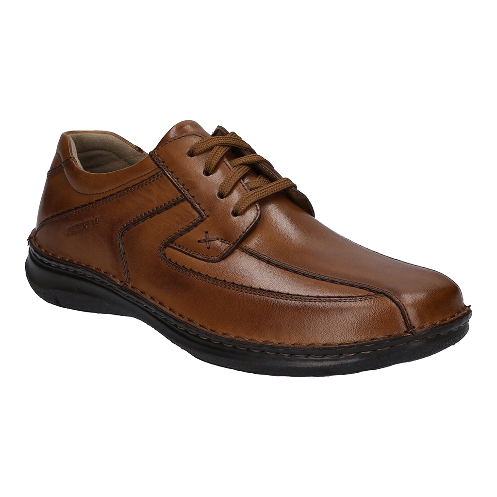 Josef Seibel Mens 43360 Anvers 08 Tan Ex wide lace shoe Sizes - 42 to 45. Price - £99