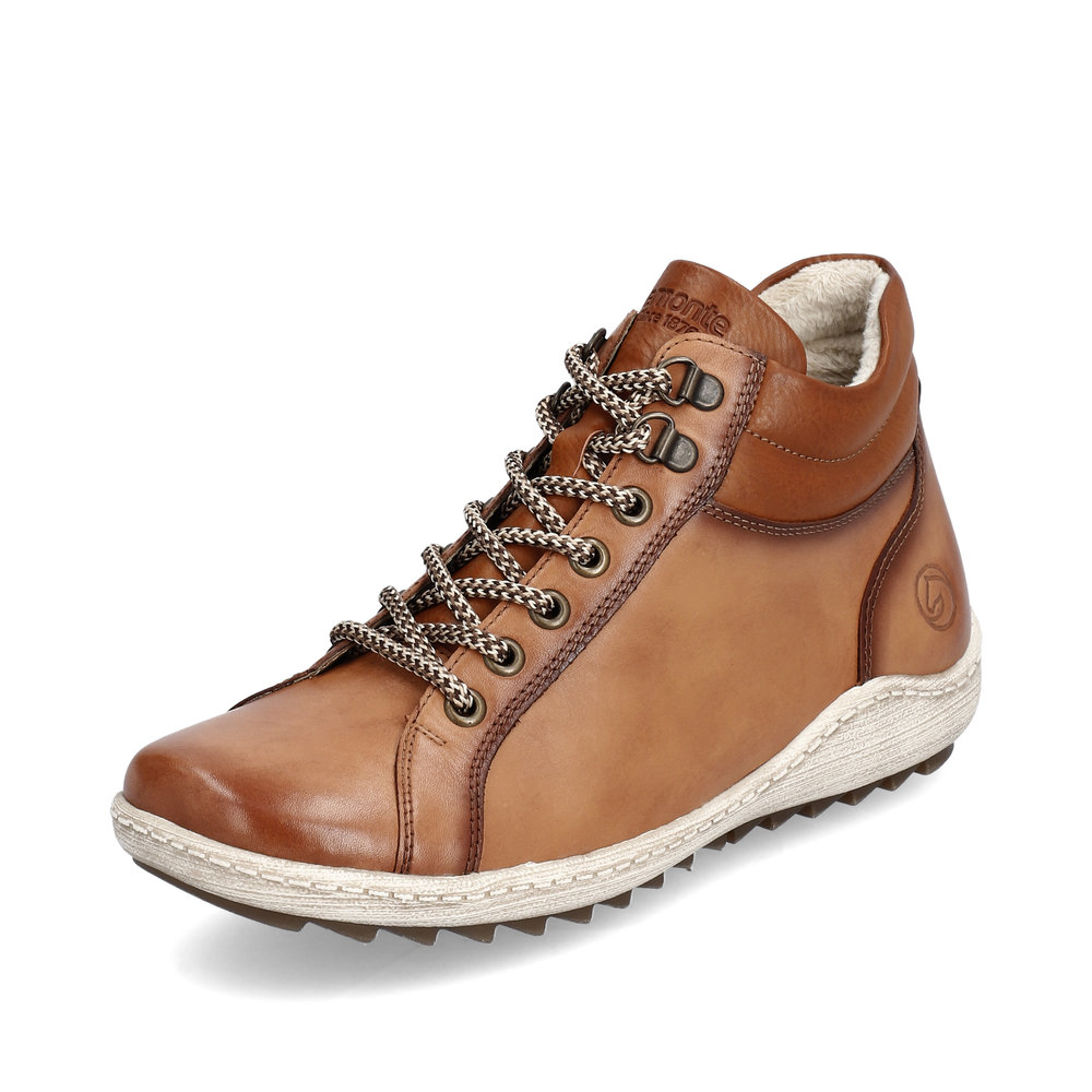 Remonte R1463-22 Tan multi zip lace boot Sizes - 38 to 41. Price - £89