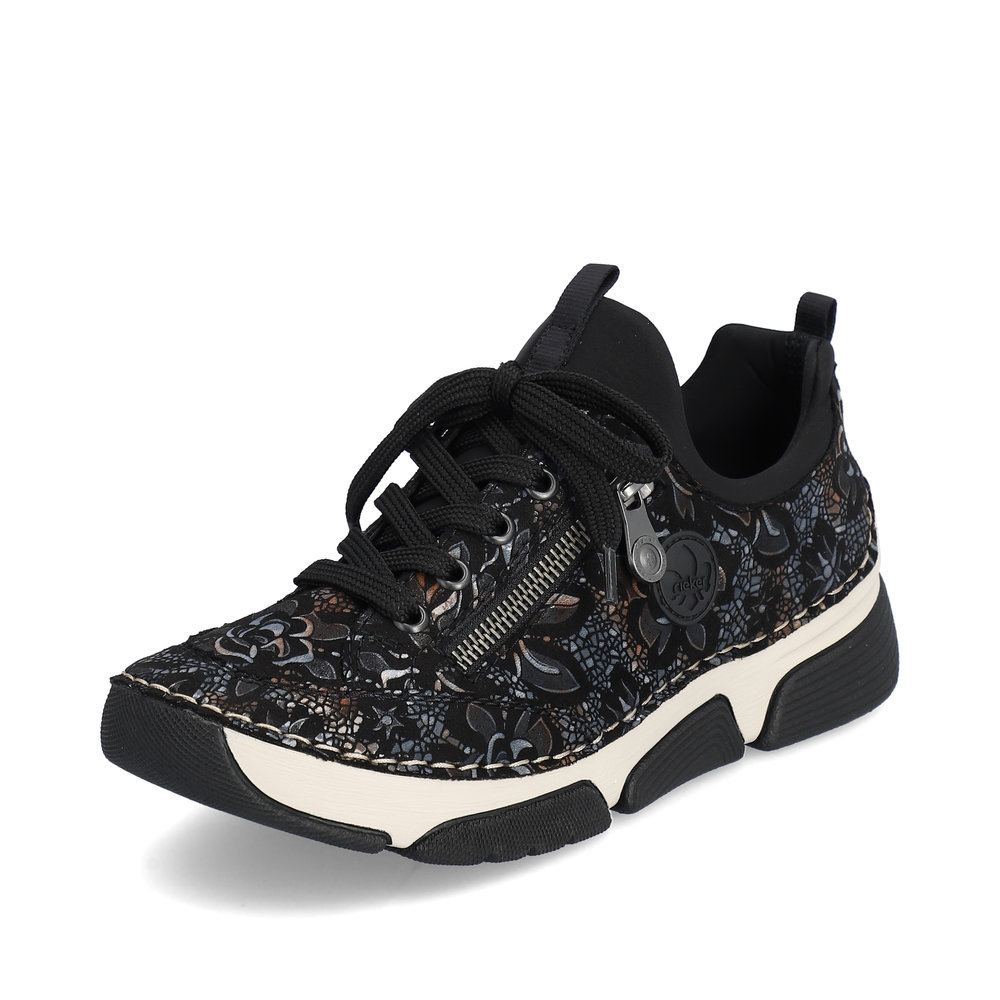 Rieker 45973-90 Black multi stretch shoe Sizes - 37 to 41. Price - £69