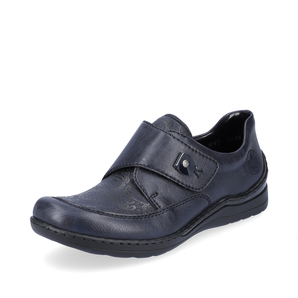 Rieker 48951-14 Navy stretch strap shoe Sizes - 37 to 42. Price - £62
