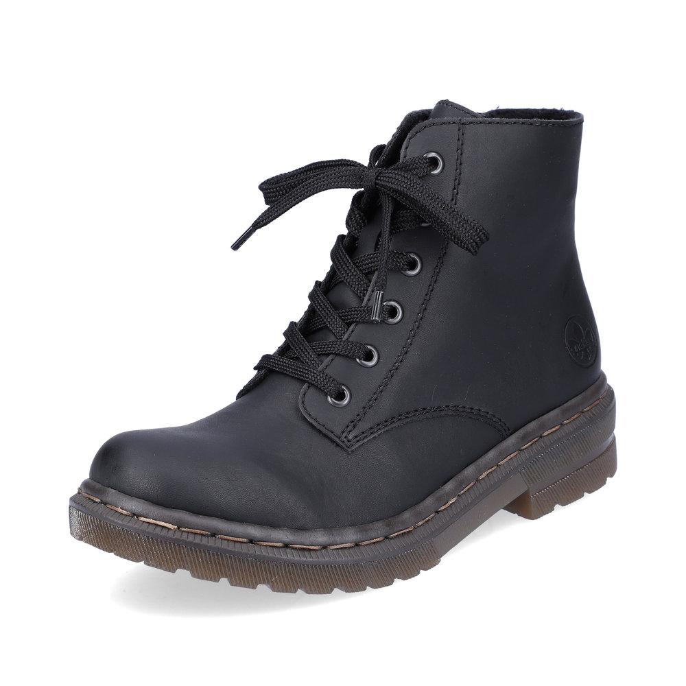 Rieker 78240-00 Black zip lace boot Sizes - 37 to 42. Price - £69
