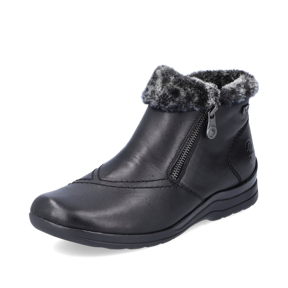 Rieker L1868-00 Black Tex twin zip boot Sizes - 37 to 41. Price - £79