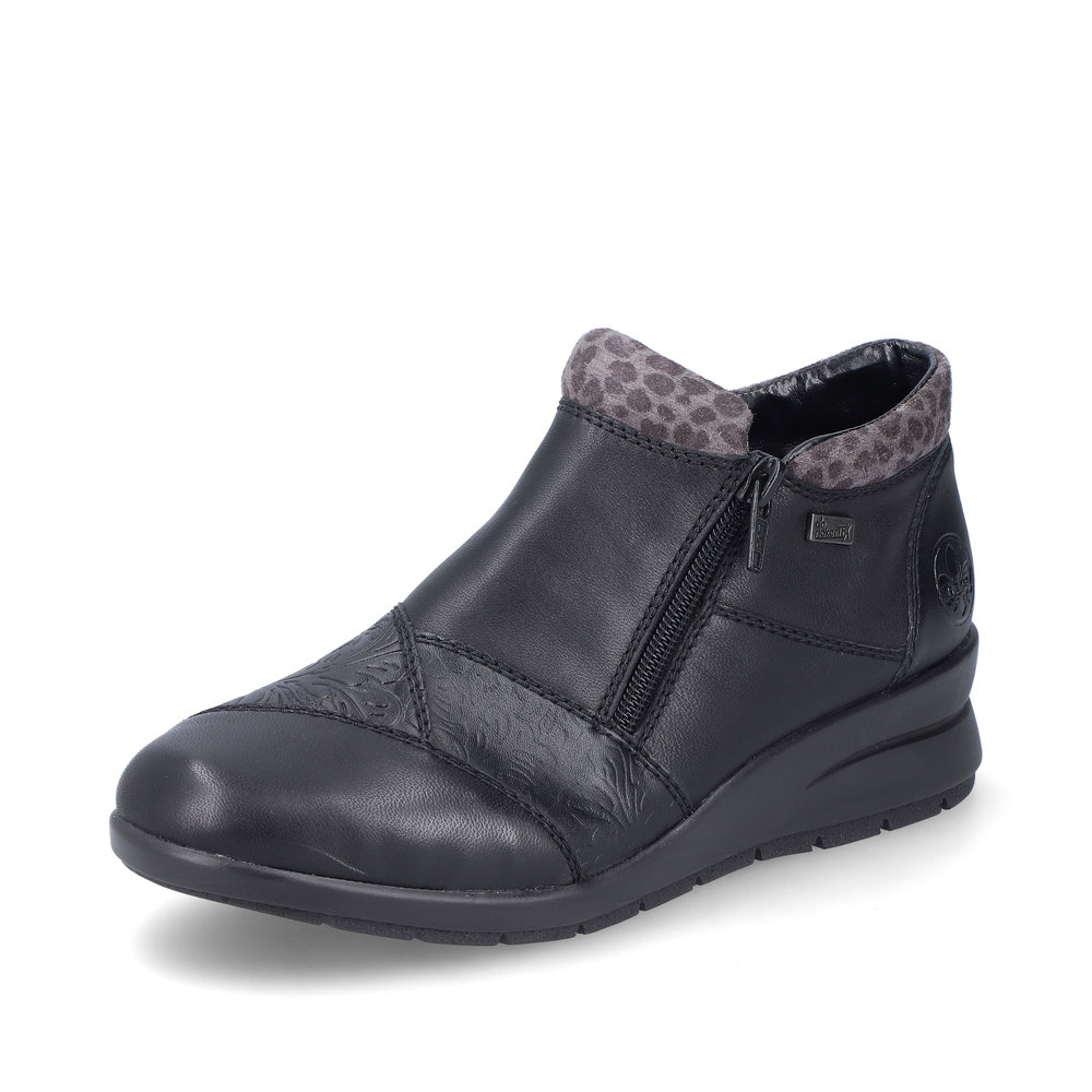 Rieker L4881-01 Black multi twin zip boot Sizes - 37 to 41. Price - £77