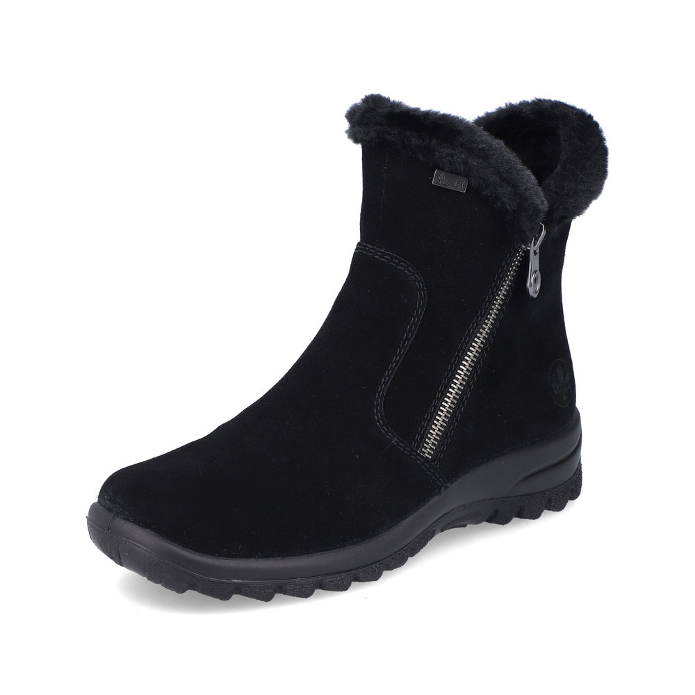 Rieker L7162-00 Black Tex twin zip boot Sizes - 37 to 41. Price - £79
