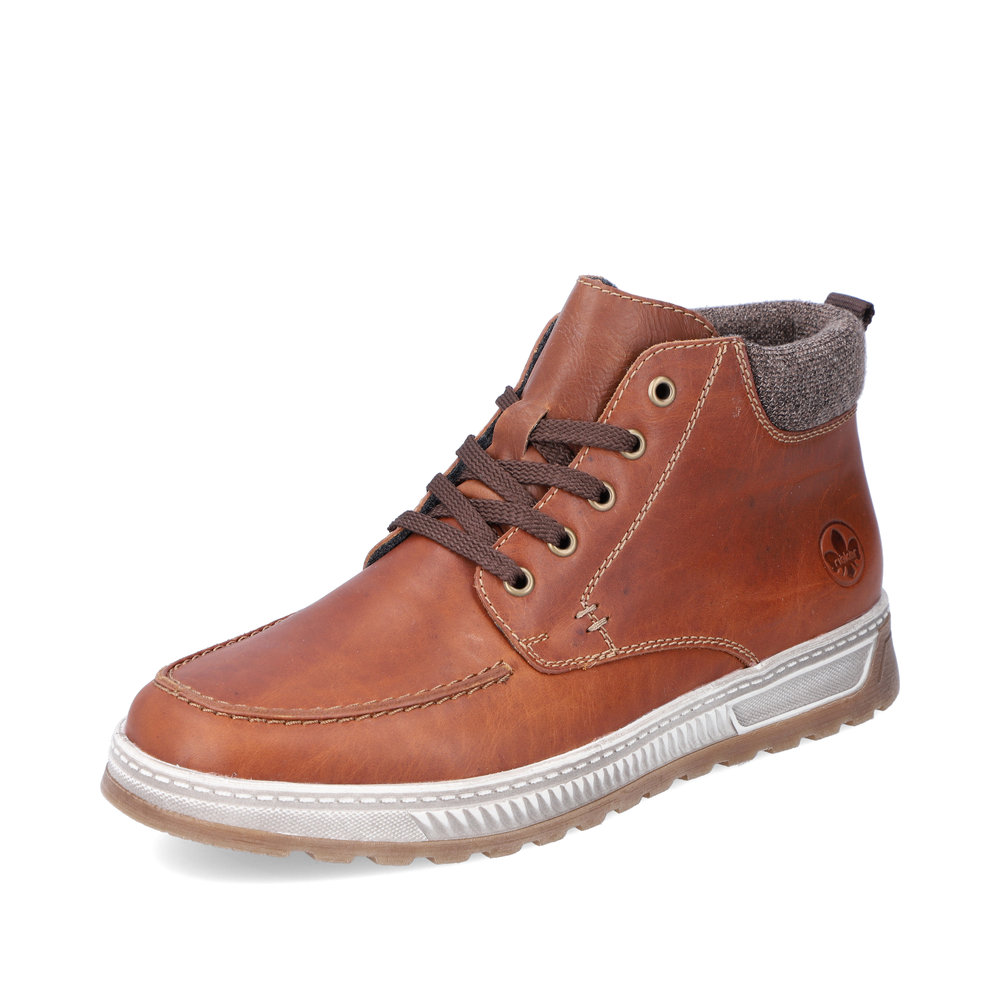 Rieker Mens 37022-24 Tan zip lace boot Sizes - 41 to 45. Price - £87