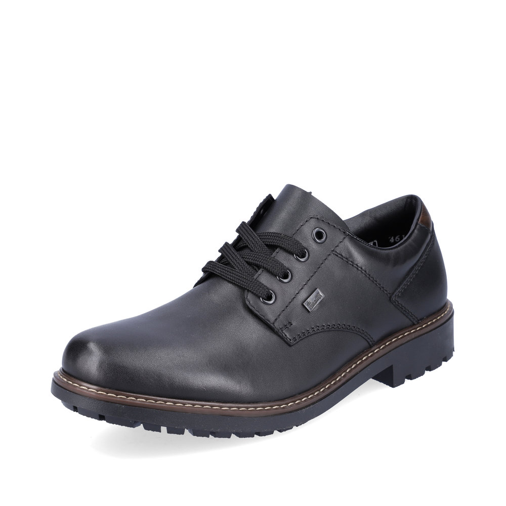 Rieker Mens F4611-00 Black Tex lace shoe Sizes - 41 to 46. Price - £79