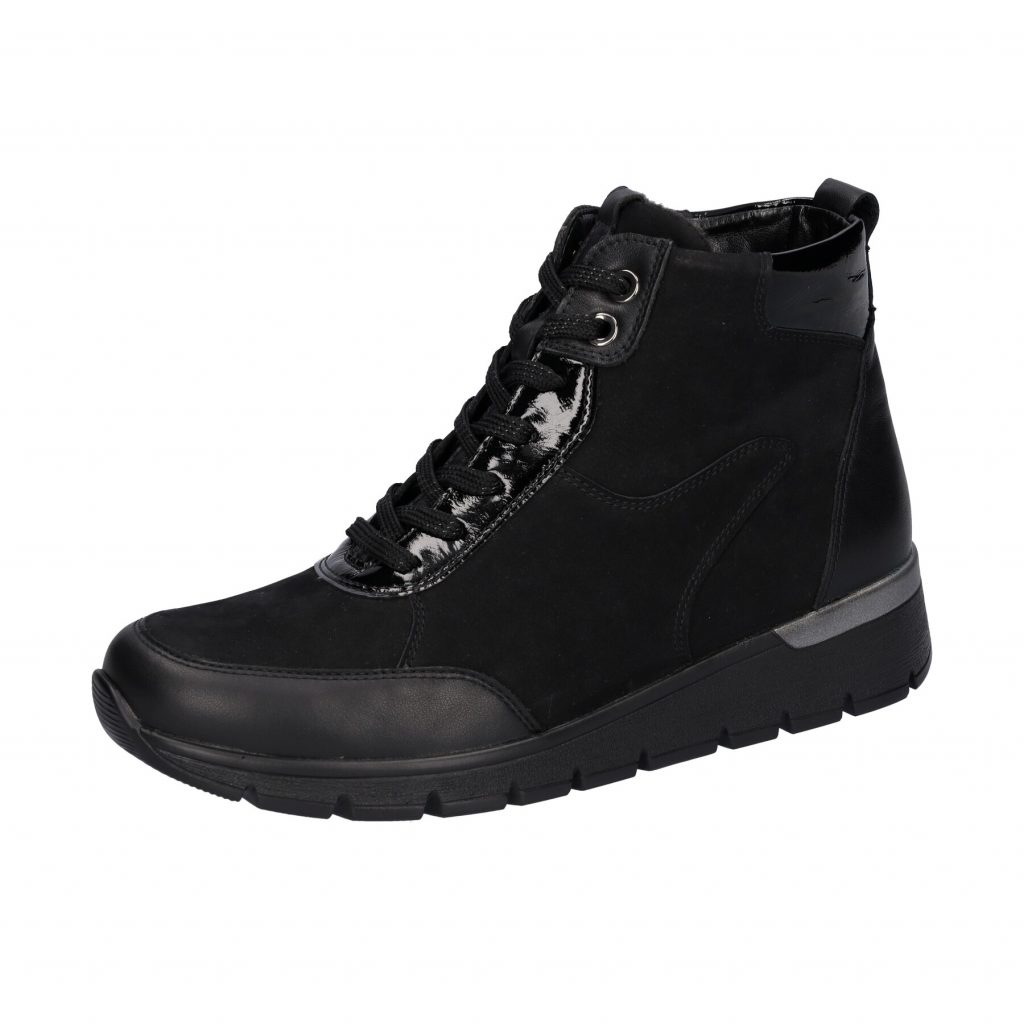 Waldlaufer 626801 K Ramona Black multi zip lace boot  Sizes - 4.5 to 7.  Price - £115