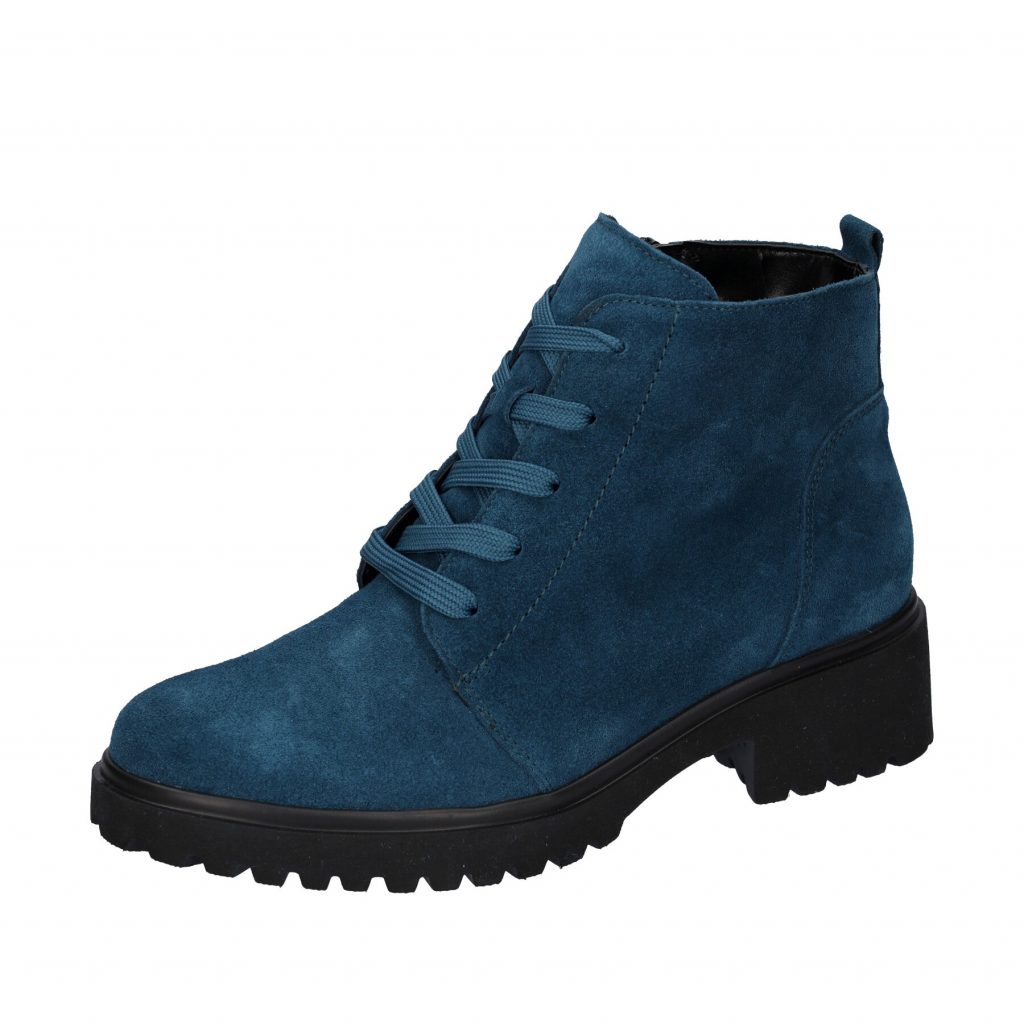 Waldlaufer 716807 H Luise Teal suede zip lace boot  Sizes - 4 to 7.  Price - £85 
