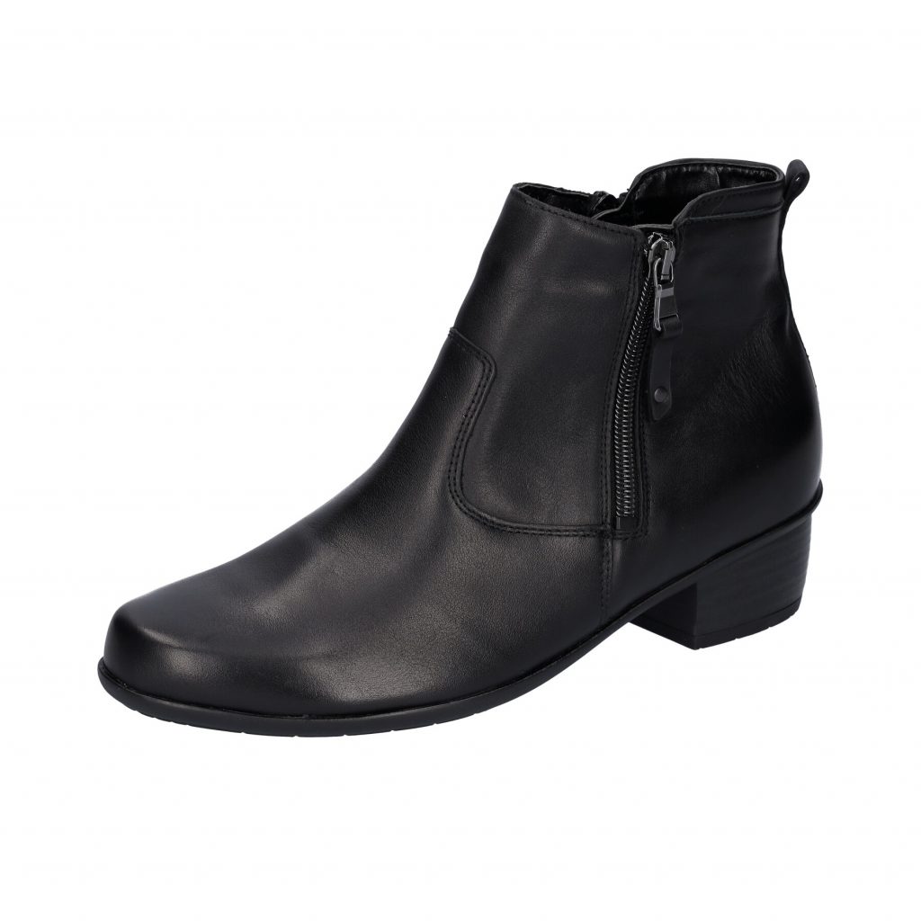Waldlaufer 967803 Haifi Black twin zip boot  Sizes - 4.5 to 7.  Price - £99