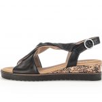 Gabor 62.751.27 Rich black sandal  Sizes - 5 to 8.  Price - £89