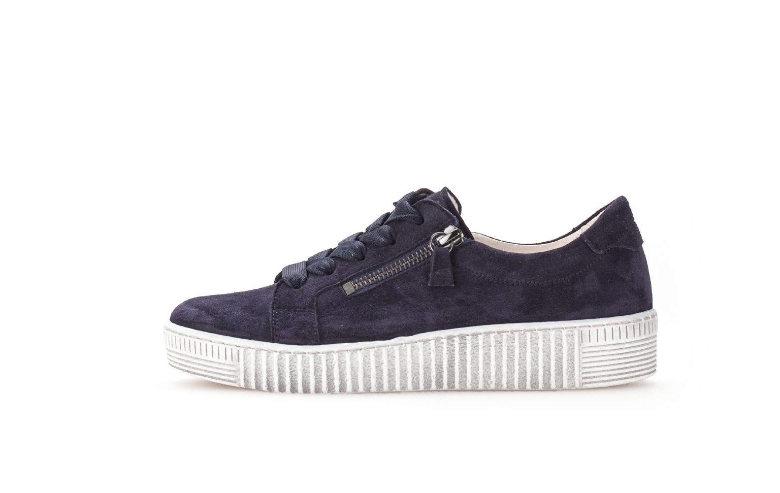 Gabor 63.334.16 Wisdom navy suede zip lace Sizes - 5.5, 6 and 6.5.  Price - £95 NOW £75