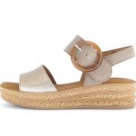 Gabor 64.550.62 Andre cream metallic sandal  Sizes - 4.5 to 7.  Price - £85