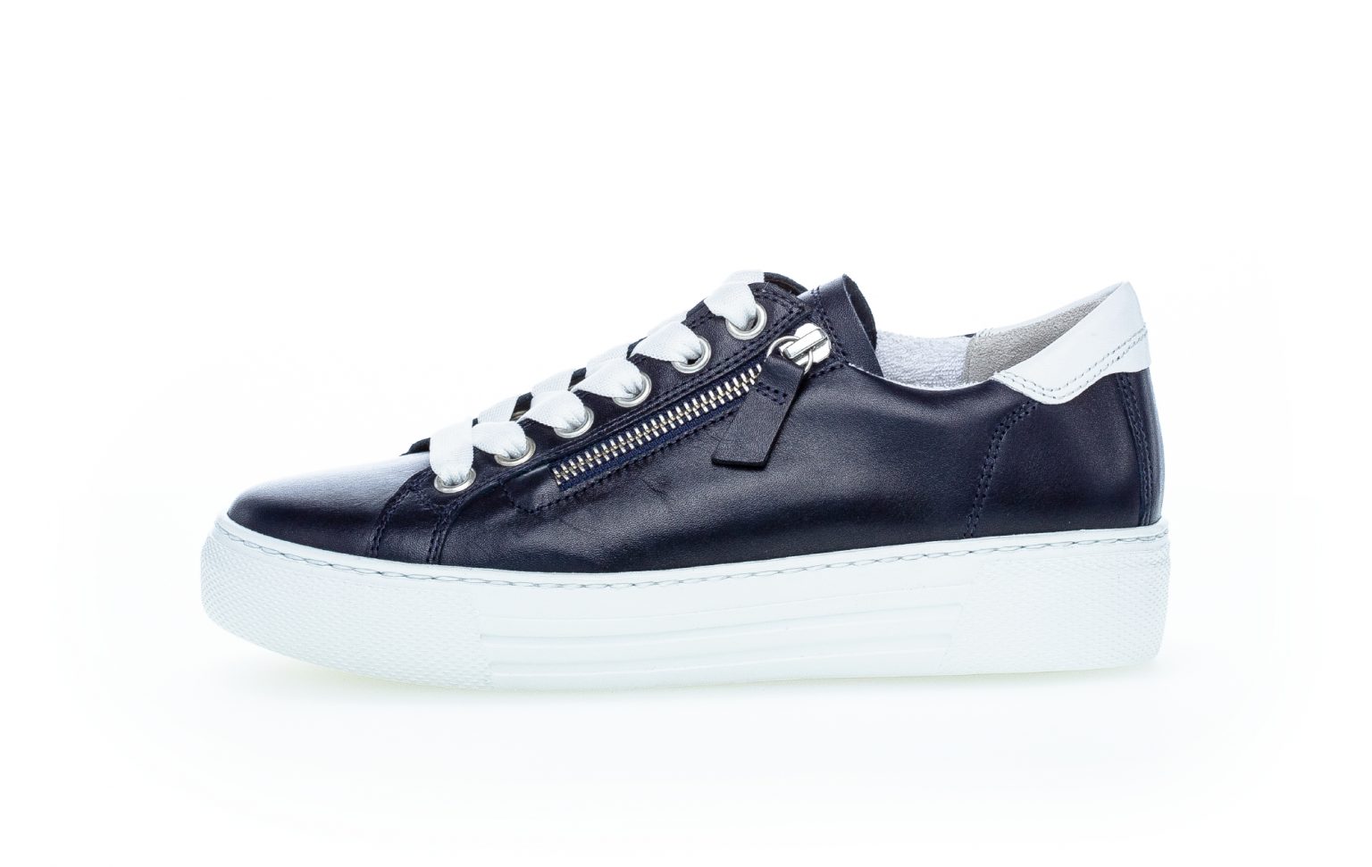 Gabor 66.465.66 Campus navy white zip lace Sizes - 5 to 7.5.  Price - £109 NOW £89